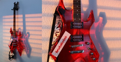 Evening sun on my BC Rich guitar ...