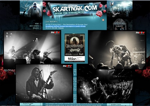 Live pics used on www.skartnak.com: Decapitated, Aborted, Fleshgod Apocalypse @ Fri-Son