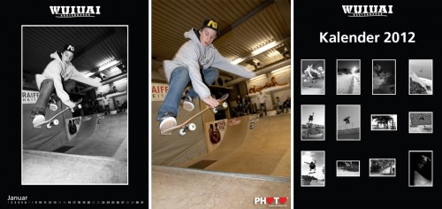 Cover / January picture by STEMUTZ ... WUIUAI Skateboard Calendar 2012
