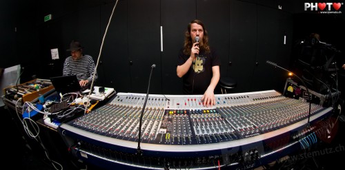 Simon and Chris at the big table ... Full Metal, Nouveau Monde, 25.02.2012