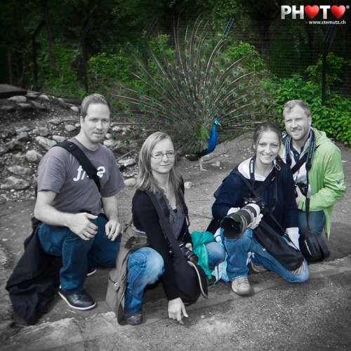 Photo Course Training 2012 ... creative group picture with peacock wheel!