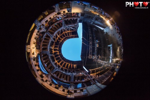 Beautiful round architecture ...  Festival du Belluard, Fribourg, 28.06.2012