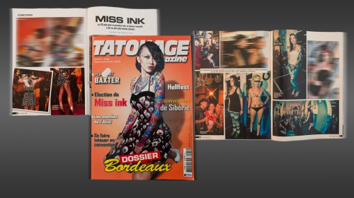 Publication de 8 images MISS INK 2012 dans Tatouage Magazine No. 88 09_2012