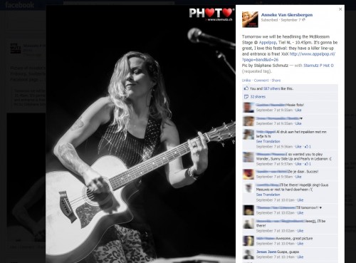 Picture used on Anneke van Giersbergen's Official Facebook Page ...