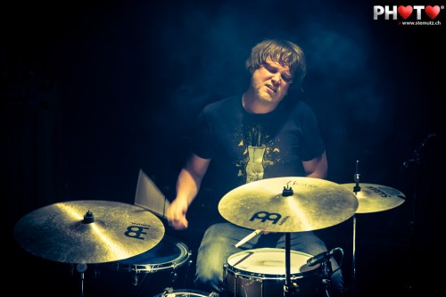 Drummer Luc Hess (The Ocean) with Coilguns @ OMFG, Fri-Son, 09.11.2012