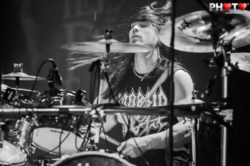 Drummer Tim Yeung ... Morbid Angel (US) @ Fri-Son, Fribourg, Switzerland