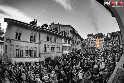 Burning Rababou ... Carnaval des Bolzes 2013, Fribourg, Suisse, 10.02.2013