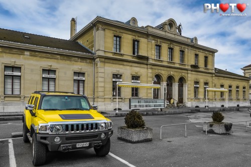 The Yellow Hummer @ Ancienne Gare ... Fribourg Moving City Life, 09.03.2013