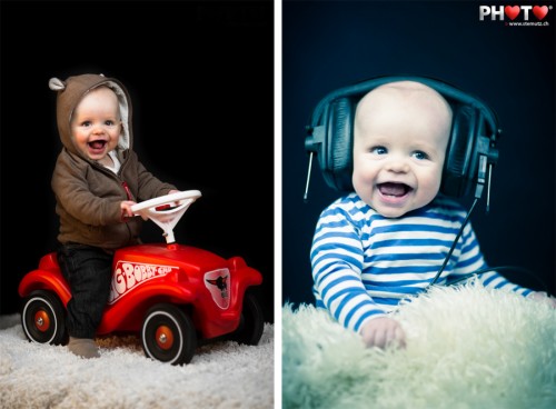 Bobby Car / DJ Headphones ... Noah Baby Shoot @ Wednesday's Photo Sessions