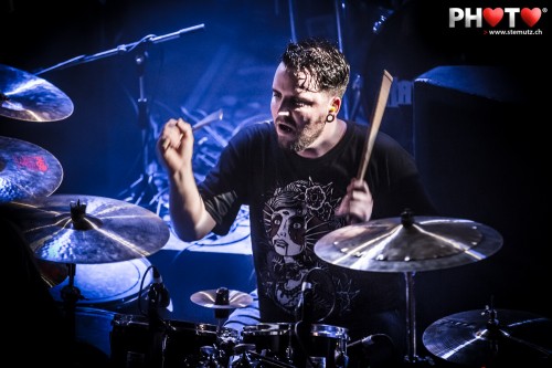 Drummer Bertrand ... Attack Vertical @ Ebullition, Bulle, Switzerland, 29.03.2013