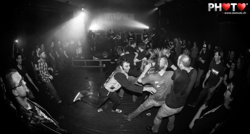 Wall of Death ... HATESPHERE (DK) @ Ebullition, Bulle, Switzerland, 29.03.2013