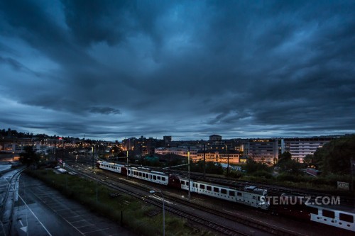 Just before the Storm ... Fribourg City by Night @ blueFactory, 13.06.2013