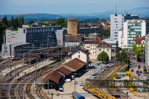 Fribourg Main Station ... City View from ex-Cardinal Tower @ blueFactory