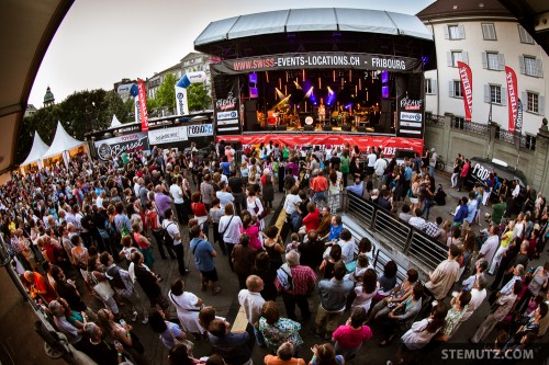 A lot of people ... Lina Button @ Jazz Parade, Fribourg, Suisse, 13.07.2013