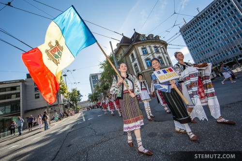 Moldavia ... RFI 2013: Cortège d'ouverture, Fribourg, 13.08.2013