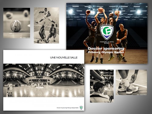 Publication de diverses photographies pour Fribourg Olympic Basket