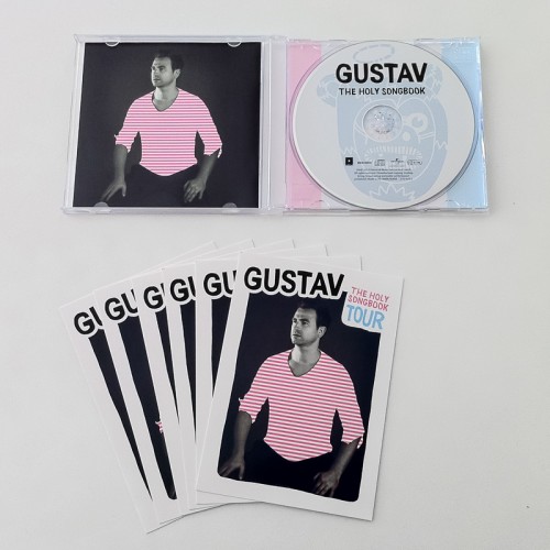 Gustav's New CD The Holy Songbook and Promo-Cards. Photo by STEMUTZ!