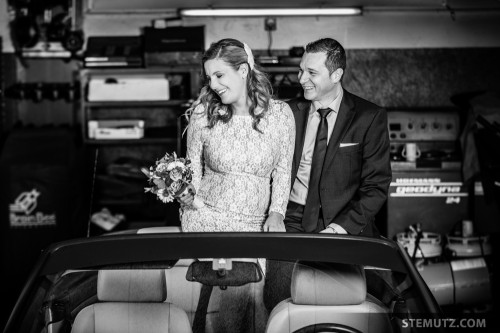 Italian Garage Wedding Portrait ... On Location Shoot, Di Stefano 15.11.2013