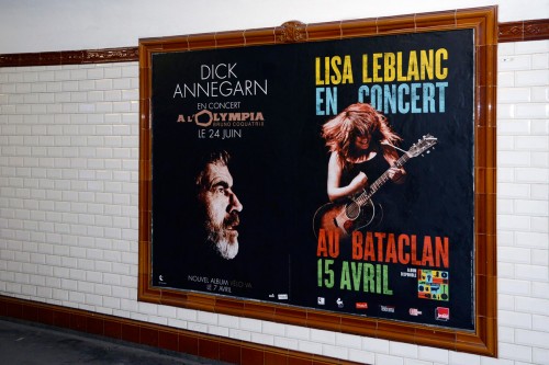 Lisa Leblanc Photo used for 167 Big Posters (1.5 x 2m) allover Paris' Metro Stations