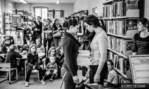 Eva & Mélanie ... Meet me at the Library @ Fête de la danse 2014, Fribourg