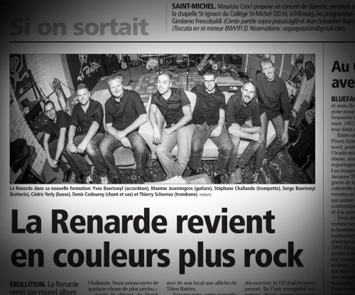 Publication d'une image de LA RENARDE dans La Gruyère, 05.06.2014