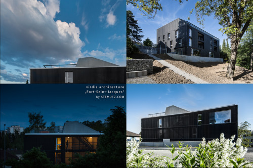virdis architecture, Immeuble K, Fort-Saint-Jacques, Fribourg by STEMUTZ