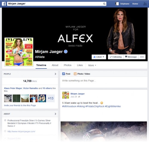 Press Picture on Mirjam Jaeger's Official Facebook Page Header 