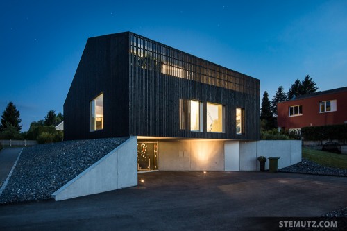 Blue Hour ... Villa P by virdis architecture, Corminboeuf, Switzerland, 19.06.2014