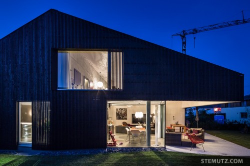Blue Hour ... Villa P by virdis architecture, Corminboeuf, Switzerland, 19.06.2014