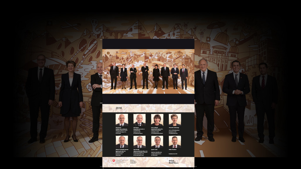 BUNDESART - Das kunstvolle Bundesratsfoto 2018 Alain Berset