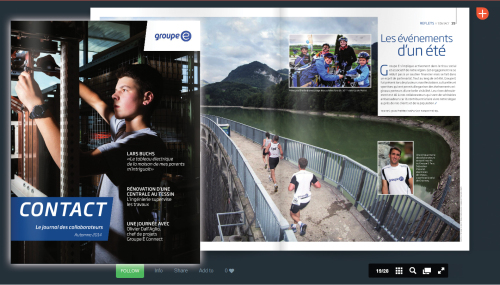 Published 3 Pictures in Groupe E Magazine CONTACT, 2014-2