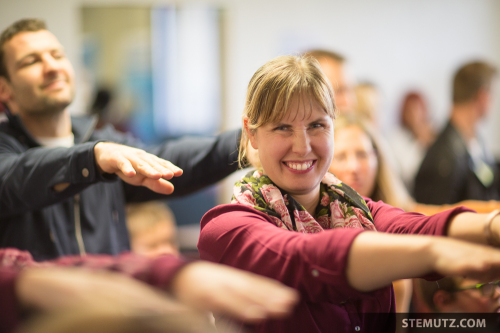 Yvonne making Fun ... Blue Magic @ blueFACTORY, Fribourg, 19.11.2014