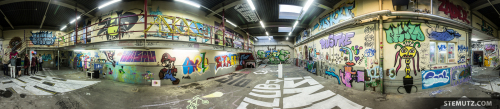 360° Panorama: Vernissage: Take a Wall @ blueFactory, Fribourg, Switzerland, 18.10.2014