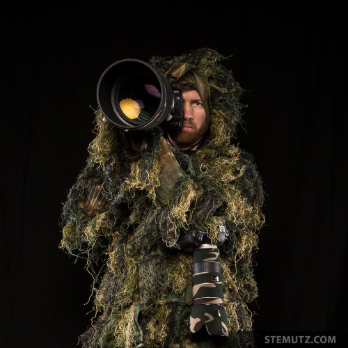 Ready for Wild Animal Photography with Ghillie Suit Wood Camo ... 