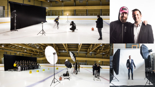 Shooting photo officiel de campagne Fribourg Gottéron 2016/2017 par le photographe STEMUTZ