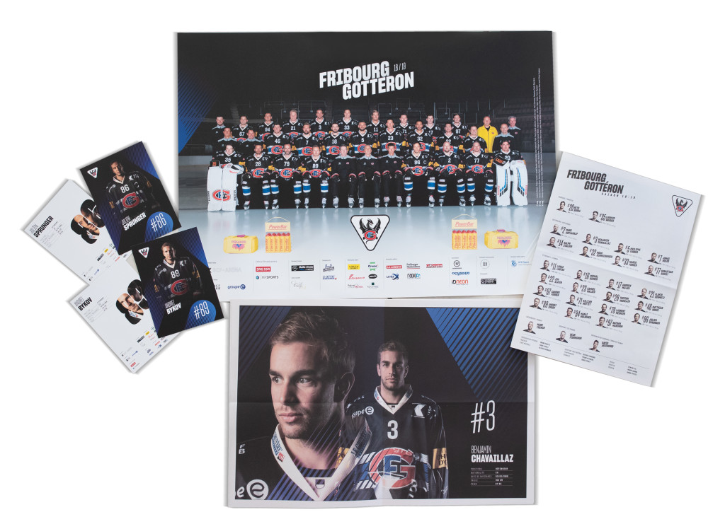 Printed Official Portraits HC Fribourg Gottéron by STEMUTZ