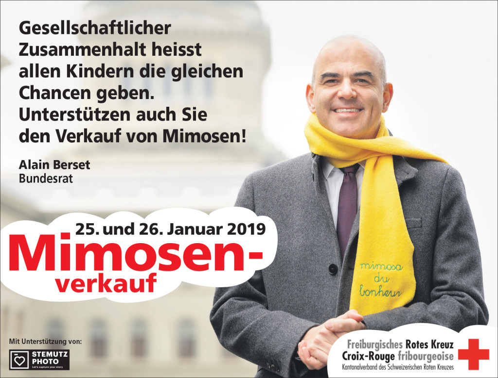 Portraits campagne MIMOSA 2019 par STEMUTZ : Le Bundesrat - Conseiller fédéral Alain Berset