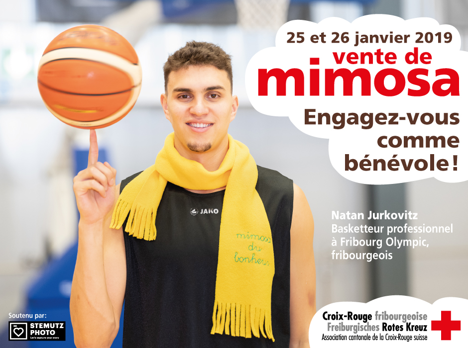 Portraits campagne MIMOSA 2019 par STEMUTZ : Natan Jurkovitz, Fribourg Olympic